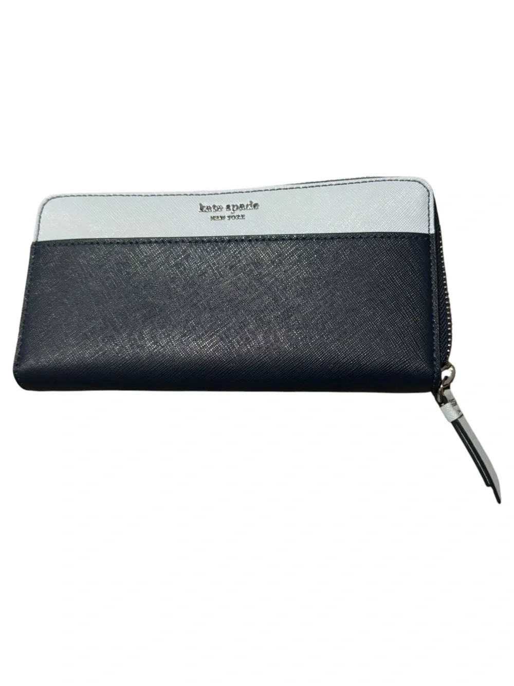 Kate Spade Two Tone Blue Zip-Around Wallet